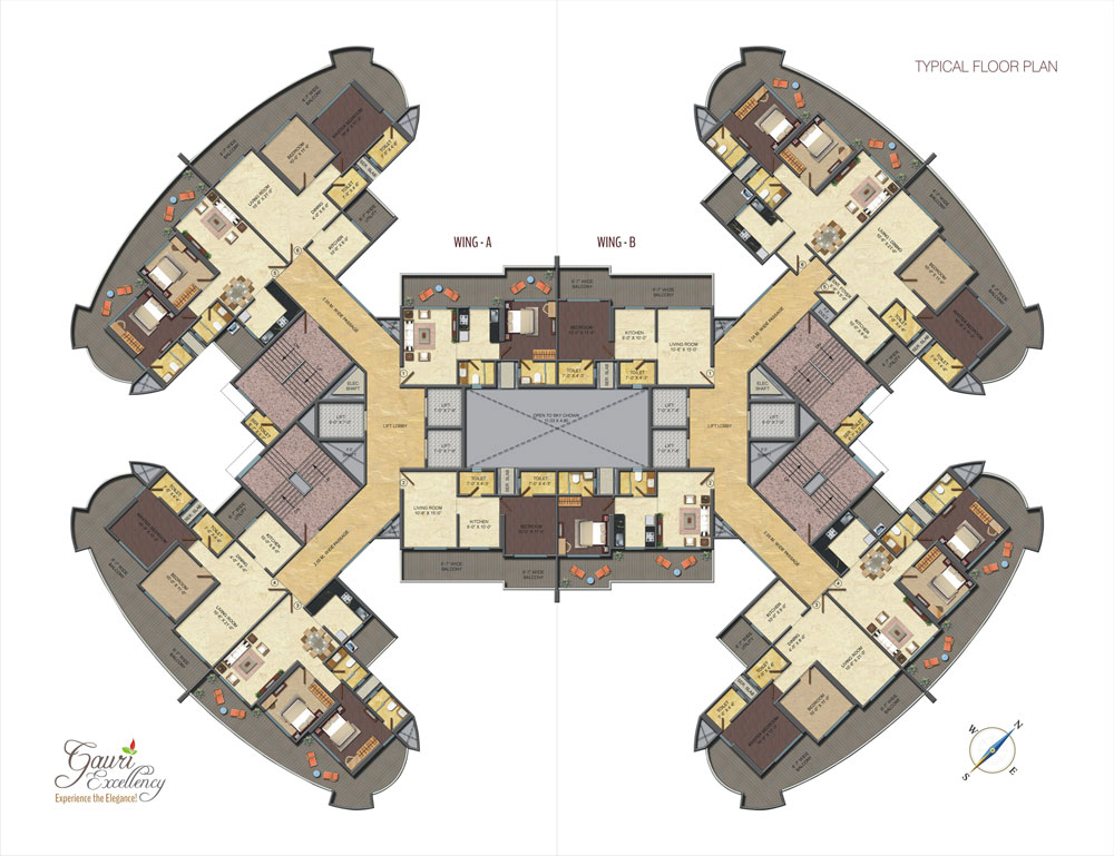 Gauri Excellency typical floor plan