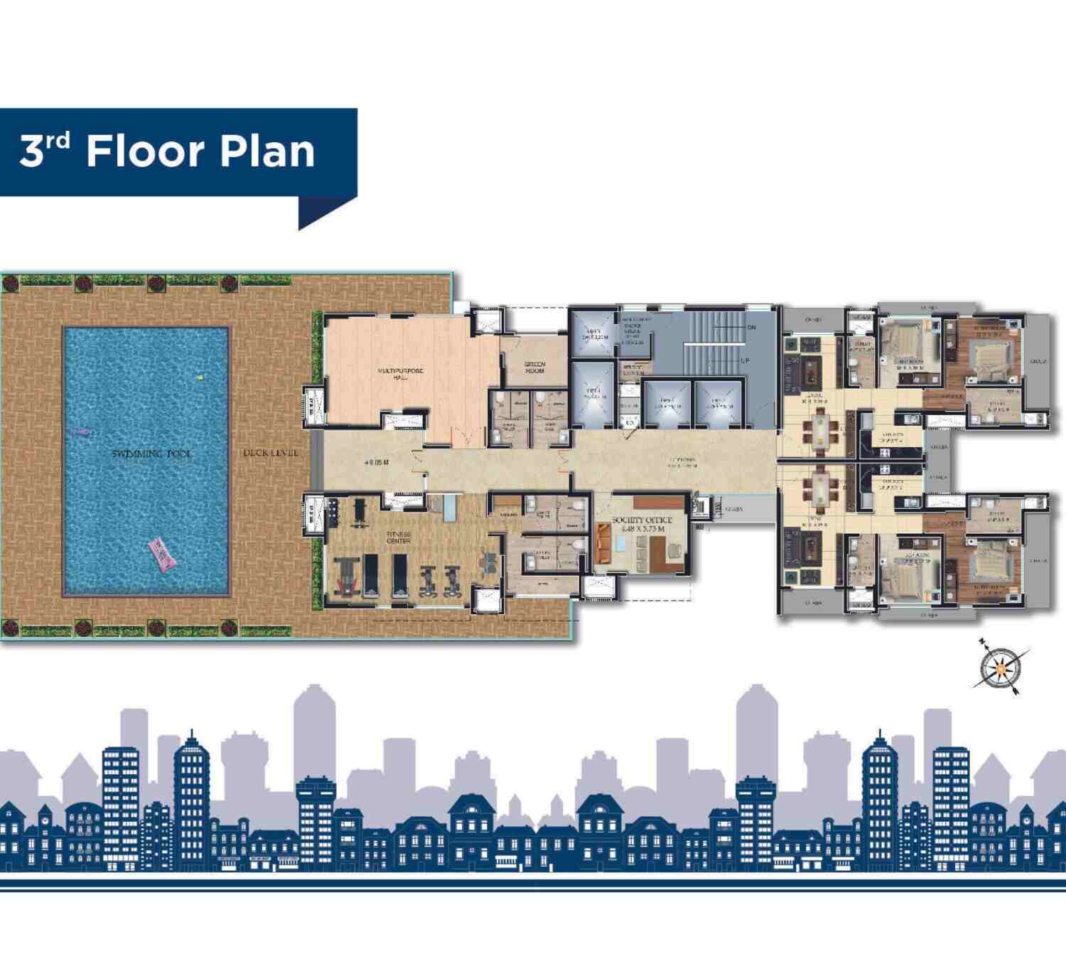 Ghodawat Skystar Floor Plan 3rd Floor