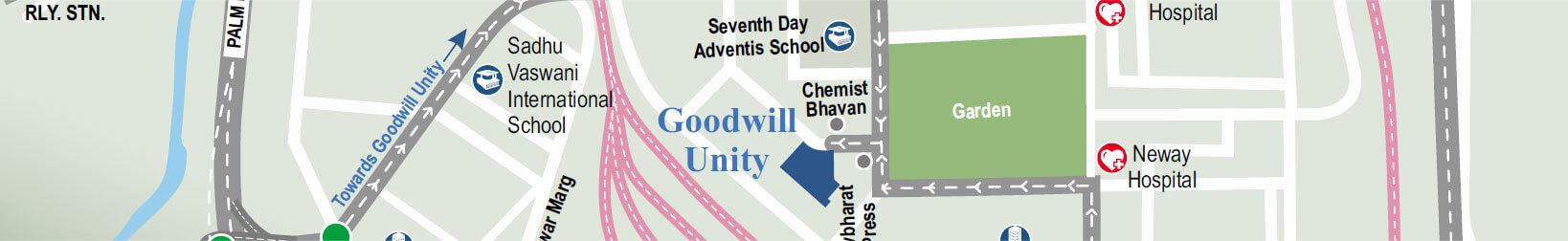 GoodWill Unity Location Map