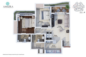 2BHK (Compact) - Usable Area 649 Sq.ft.