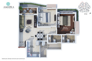 2BHK - Usable Area 742 Sq.ft.