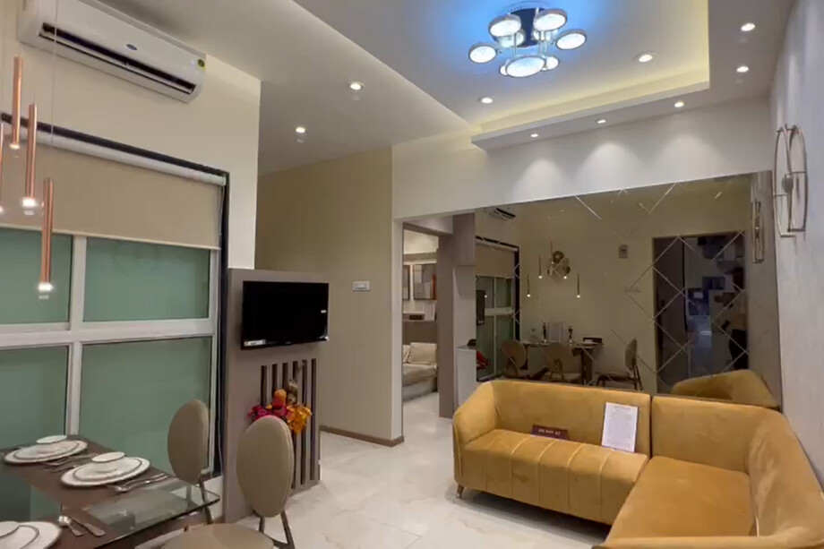 Mahavir-Bliss-Actual-Flat-Living-Room-Entrance-at-Balkum-Thane-West