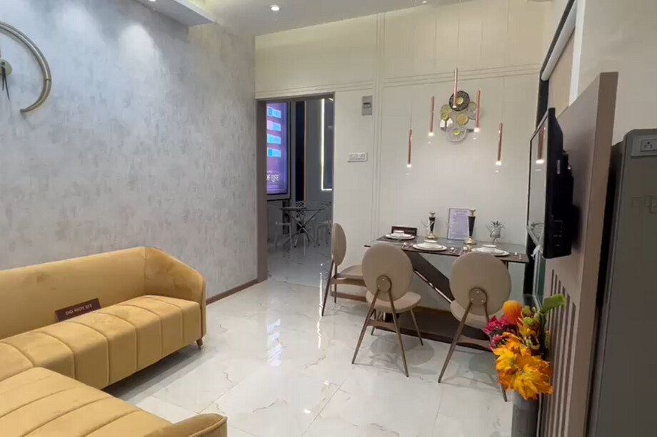 Mahavir-Bliss-Actual-Flat-Living-Room-at-Balkum-Thane-West
