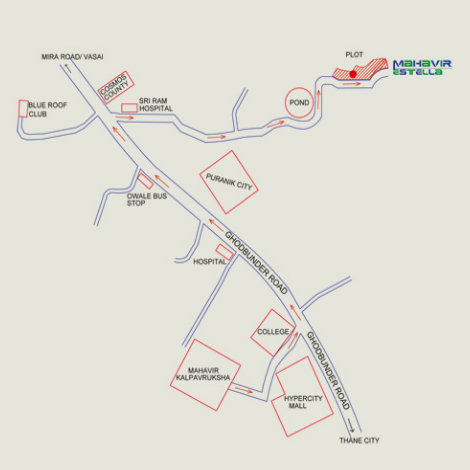 Mahavir Estella By Damji Shamji Shah Group location map