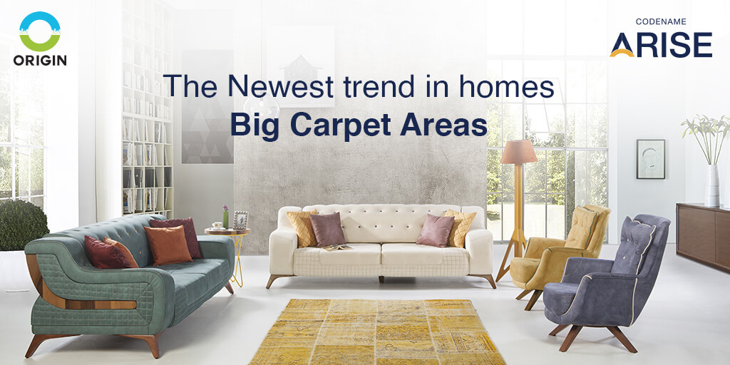 THE NEWEST TREND IN HOMES-BIG CARPET AREAS