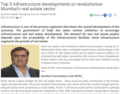 Top 5 Infrastructure developments revolutionize Mumbai's real estate sector