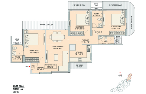 3BHK - A WING
