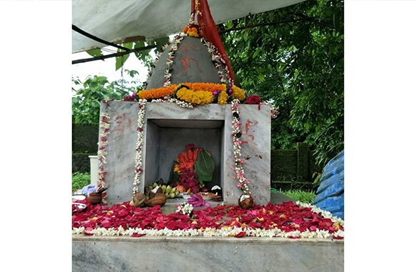Hanuman Temple Foundation Stone At Vasind