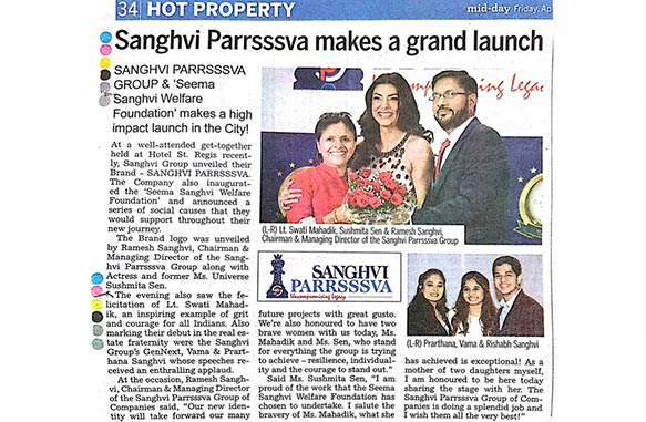 Sanghvi Parsssva Brand Launch