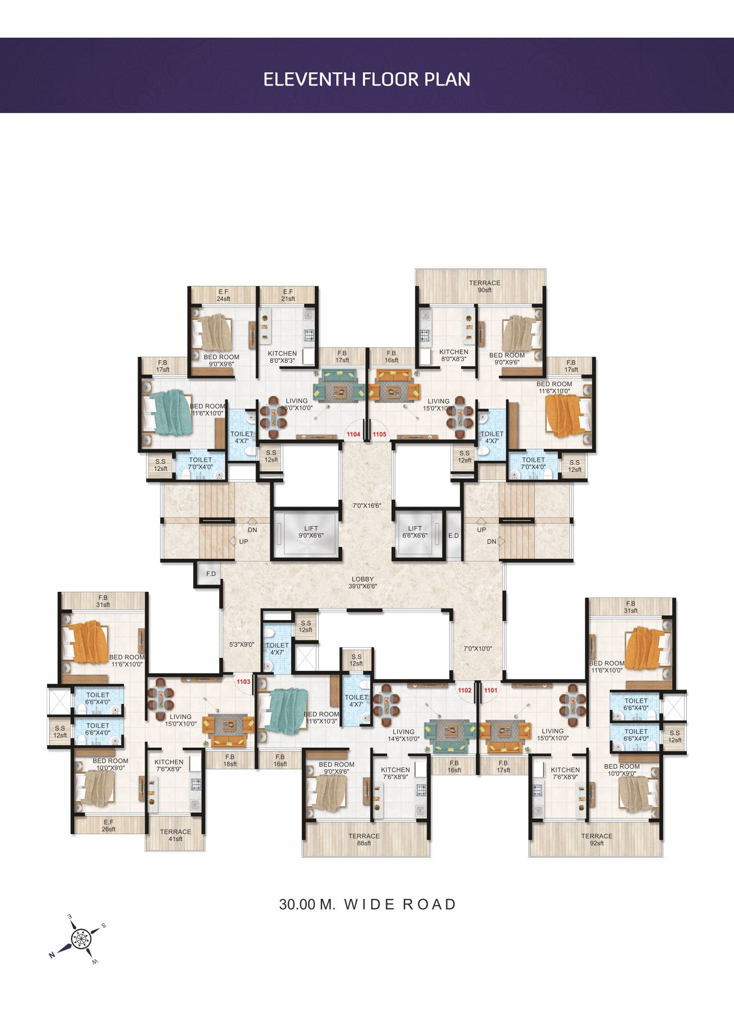 Shiv Ornate 11th Floor Plan