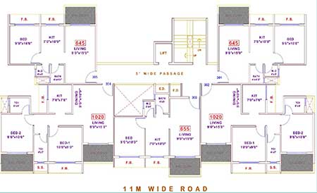 Prime Residency 3rd floor Plan