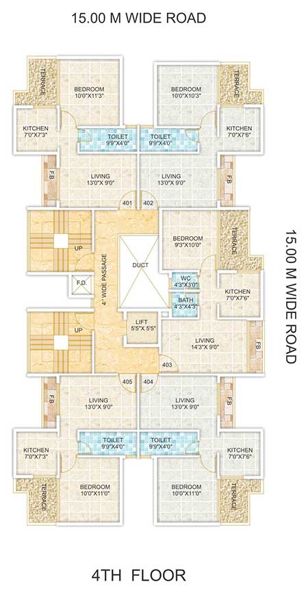 Saphire Oriel 4rd Floor Plan