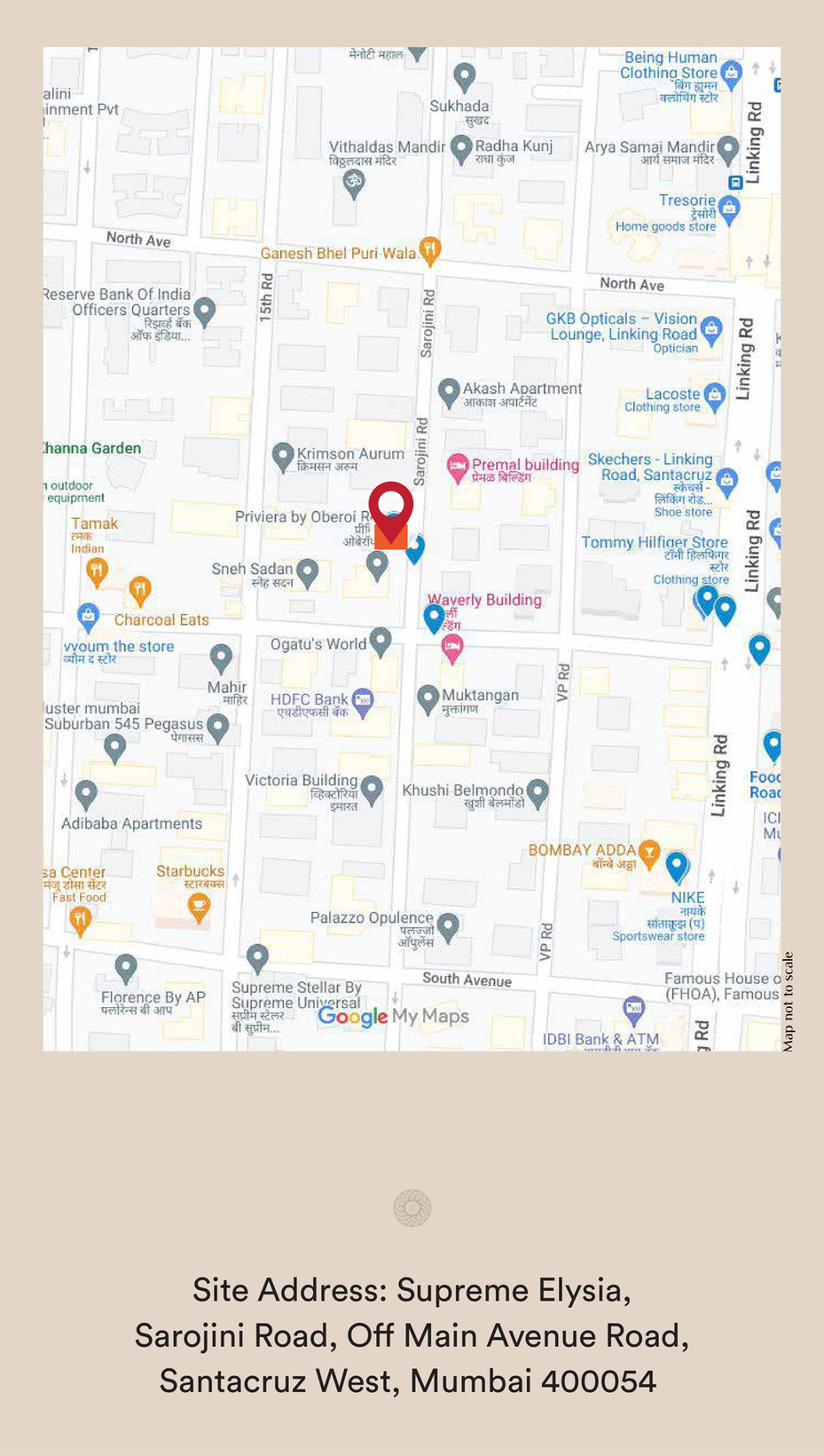 Location Address Supreme Elysia Santacruz West, 4 BHK Flat For Sale In Santacruz West Mumbai