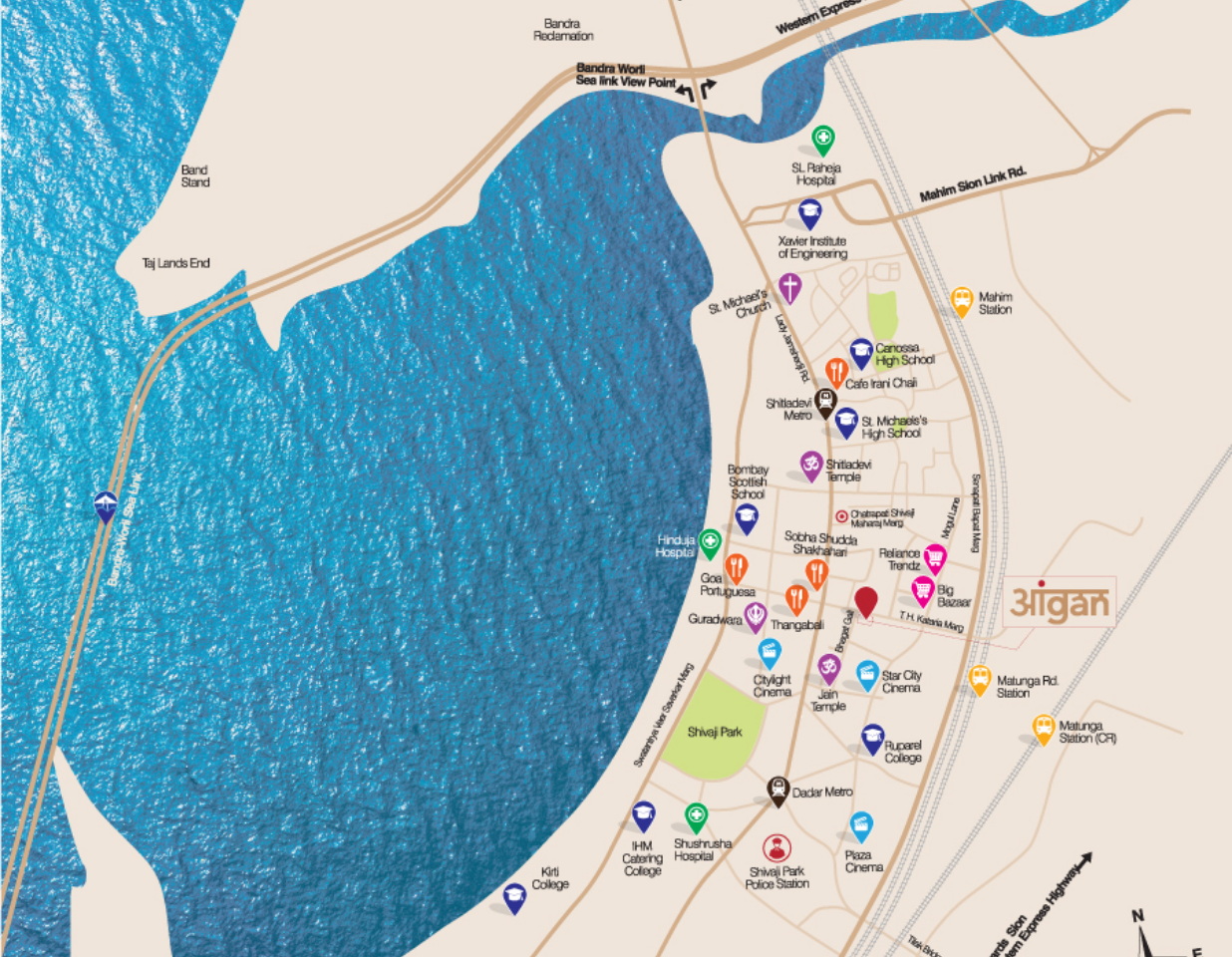 Aangan – Map Location