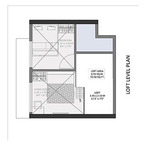aarambh malad 1 bhk apartment 2D layout