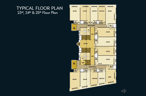 Typical Floor Plan 23rd, 24th & 25th